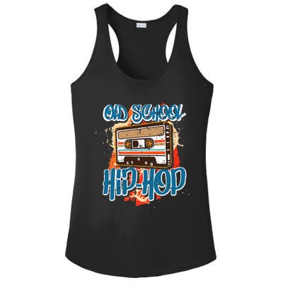 Retro Old School Hip Hop 80s 90s Graffiti Cassette Ladies PosiCharge Competitor Racerback Tank