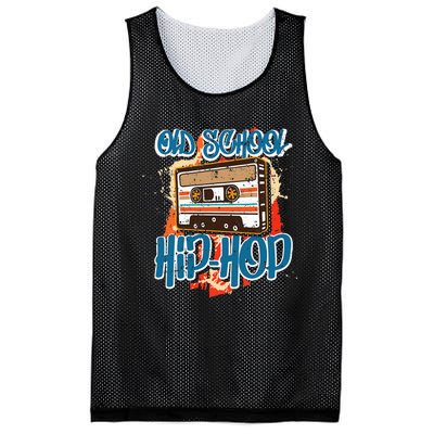 Retro Old School Hip Hop 80s 90s Graffiti Cassette Mesh Reversible Basketball Jersey Tank