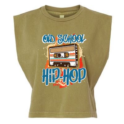 Retro Old School Hip Hop 80s 90s Graffiti Cassette Garment-Dyed Women's Muscle Tee