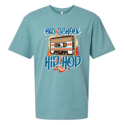 Retro Old School Hip Hop 80s 90s Graffiti Cassette Sueded Cloud Jersey T-Shirt