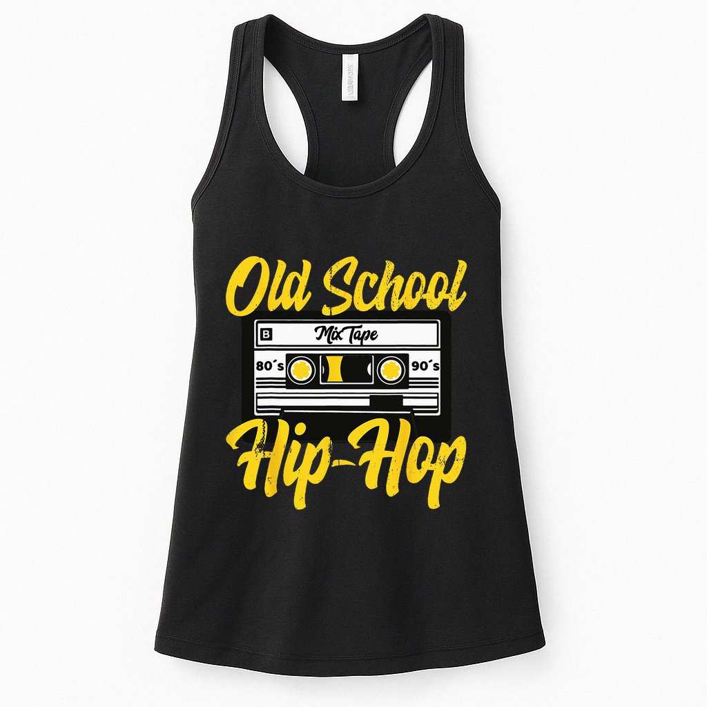 Retro Old School Hip Hop 80s 90s Mixtape Cassette Gift Womens Tank Top