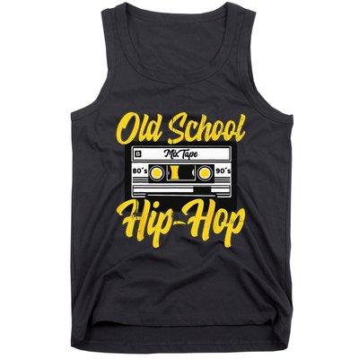 Retro Old School Hip Hop 80s 90s Mixtape Cassette Gift Tank Top