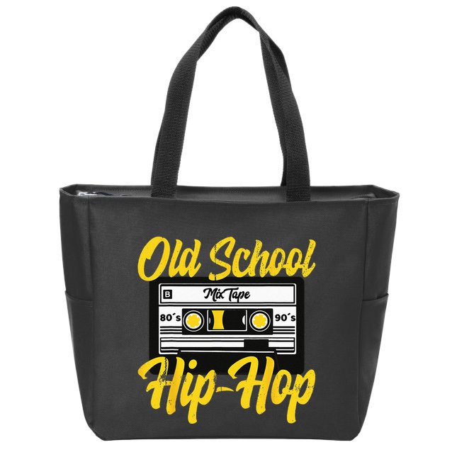 Retro Old School Hip Hop 80s 90s Mixtape Cassette Gift Zip Tote Bag