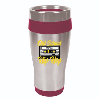 Retro Old School Hip Hop 80s 90s Mixtape Cassette Gift 16oz Travel Tumbler