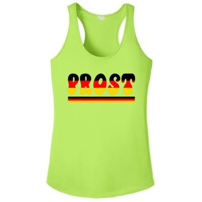 Retro Oktoberfest Squad German Flag Prost Ladies PosiCharge Competitor Racerback Tank