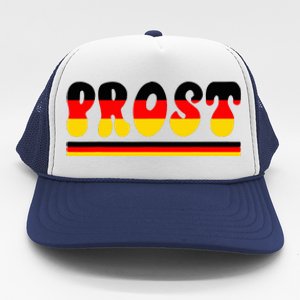 Retro Oktoberfest Squad German Flag Prost Trucker Hat