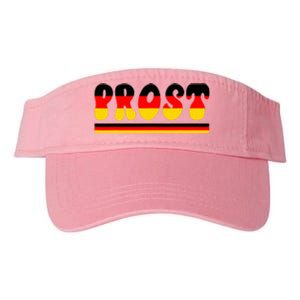 Retro Oktoberfest Squad German Flag Prost Valucap Bio-Washed Visor