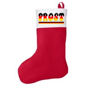 Retro Oktoberfest Squad German Flag Prost Felt Holiday Christmas Stocking