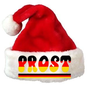 Retro Oktoberfest Squad German Flag Prost Premium Christmas Santa Hat