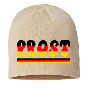 Retro Oktoberfest Squad German Flag Prost Sustainable Beanie