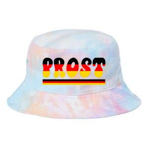 Retro Oktoberfest Squad German Flag Prost Tie Dye Newport Bucket Hat