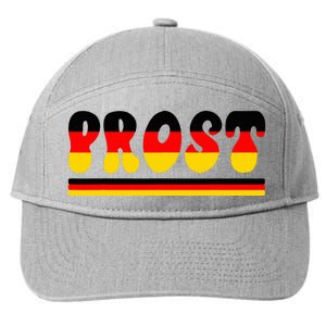 Retro Oktoberfest Squad German Flag Prost 7-Panel Snapback Hat