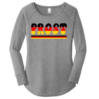 Retro Oktoberfest Squad German Flag Prost Women's Perfect Tri Tunic Long Sleeve Shirt