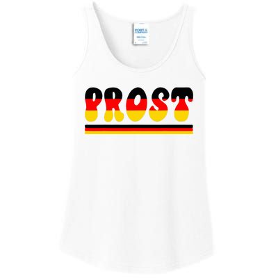 Retro Oktoberfest Squad German Flag Prost Ladies Essential Tank