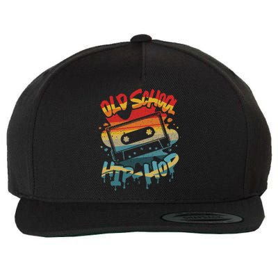 Retro Old School Hip Hop 80s 90s Graffiti Cassette Mixtape Wool Snapback Cap