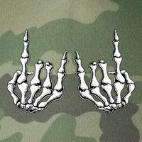 Rock On Skeleton Hand Rock And Roll Rock Band Legacy Tie Dye Trucker Hat
