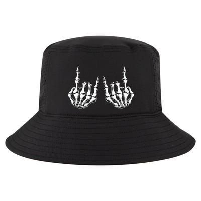 Rock On Skeleton Hand Rock And Roll Rock Band Cool Comfort Performance Bucket Hat