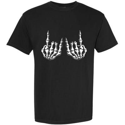 Rock On Skeleton Hand Rock And Roll Rock Band Garment-Dyed Heavyweight T-Shirt