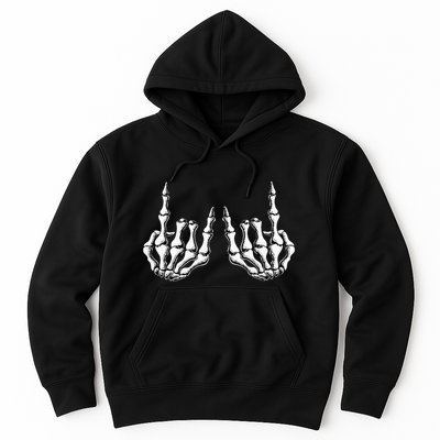 Rock On Skeleton Hand Rock And Roll Rock Band Hoodie