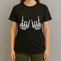 Rock On Skeleton Hand Rock And Roll Rock Band T-Shirt