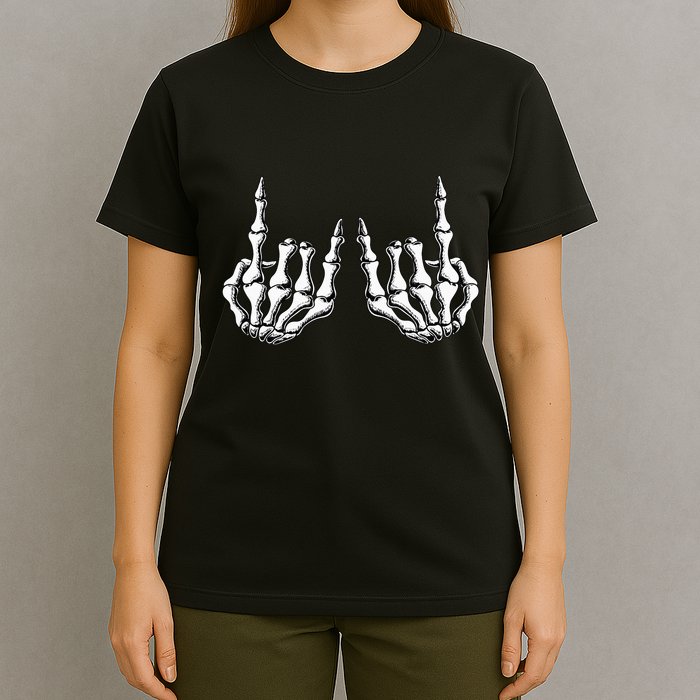 Rock On Skeleton Hand Rock And Roll Rock Band T-Shirt