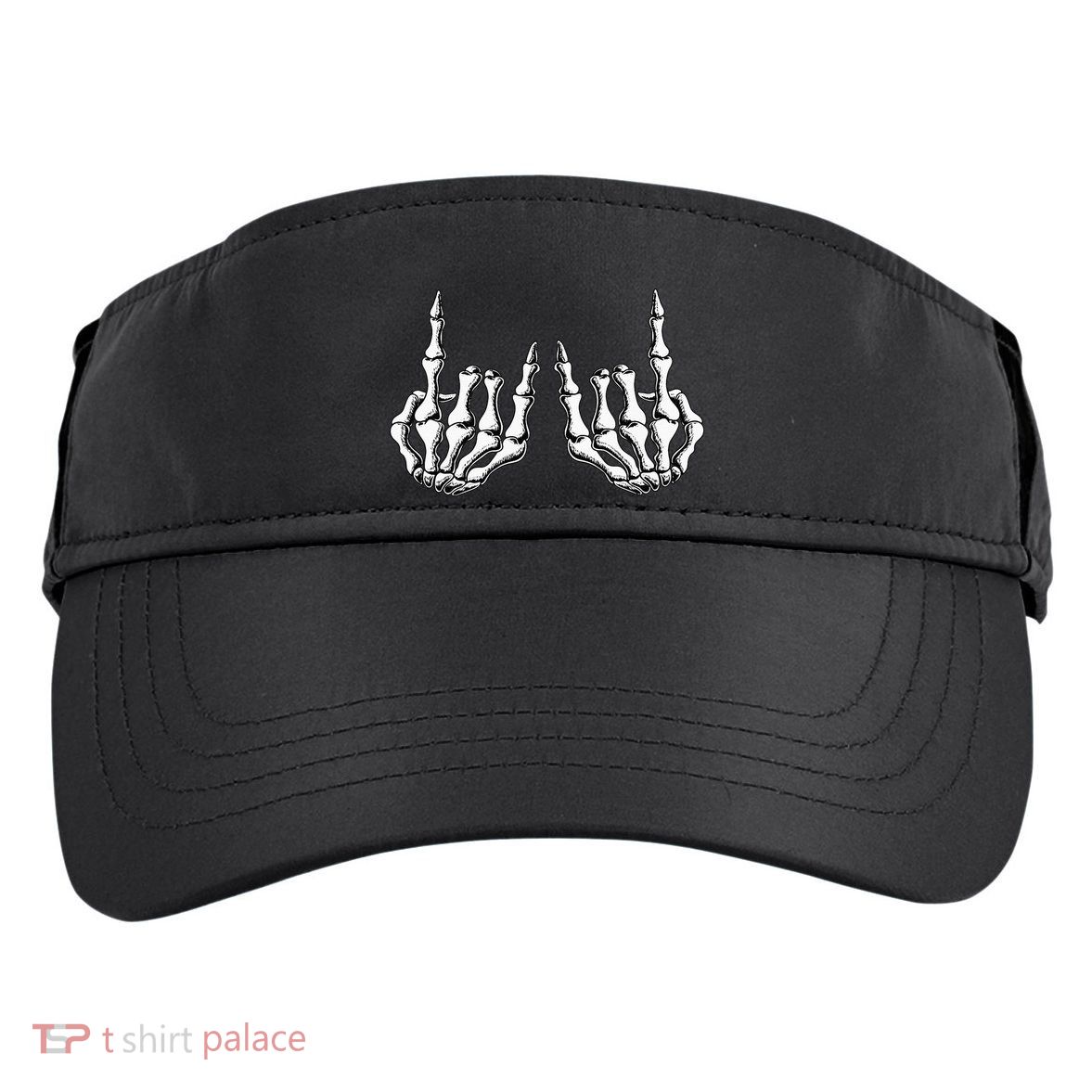 Rock On Skeleton Hand Rock And Roll Rock Band Adult Drive Performance Visor