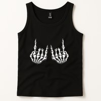 Rock On Skeleton Hand Rock And Roll Rock Band Tank Top