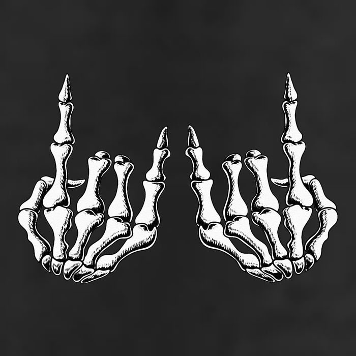Rock On Skeleton Hand Rock And Roll Rock Band Golf Towel