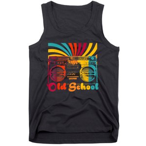 Retro Old School Cool Portable Boombox Cassette HipHop Gift Tank Top