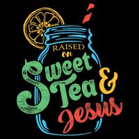 Raised On Sweet Tea & Jesus 16 in Basic Backpack