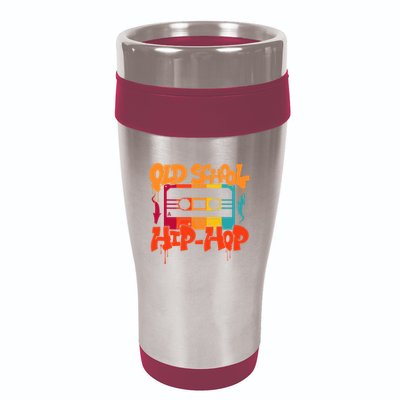 Retro Old School Hip Hop 80s 90s Graffiti Cassette 16oz Travel Tumbler