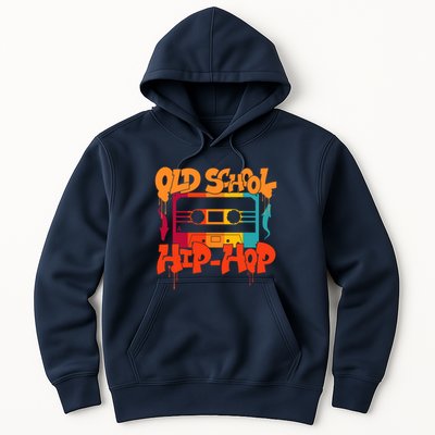 Retro Old School Hip Hop 80s 90s Graffiti Cassette Hoodie
