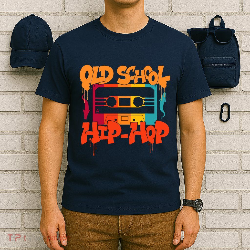 Retro Old School Hip Hop 80s 90s Graffiti Cassette T-Shirt
