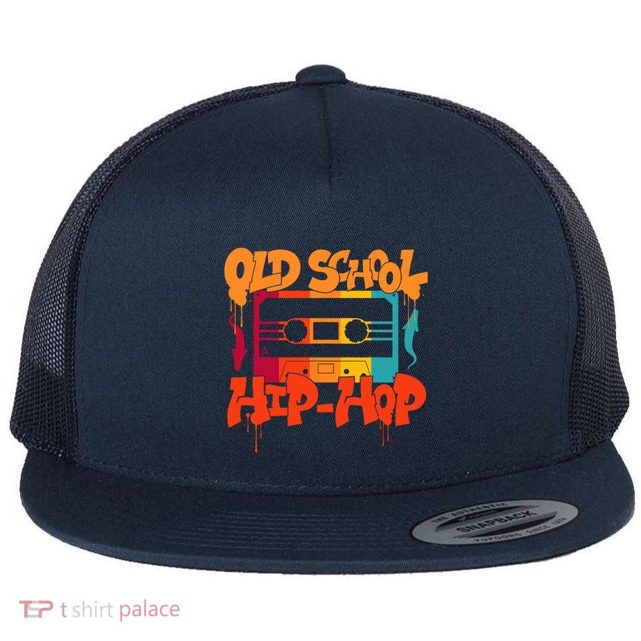 Retro Old School Hip Hop 80s 90s Graffiti Cassette Flatbill Hat