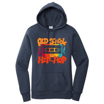 Retro Old School Hip Hop 80s 90s Graffiti Cassette Women's Pullover Hoodie