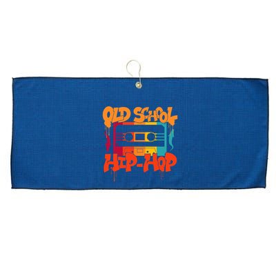 Retro Old School Hip Hop 80s 90s Graffiti Cassette Large Microfiber Waffle Golf Towel