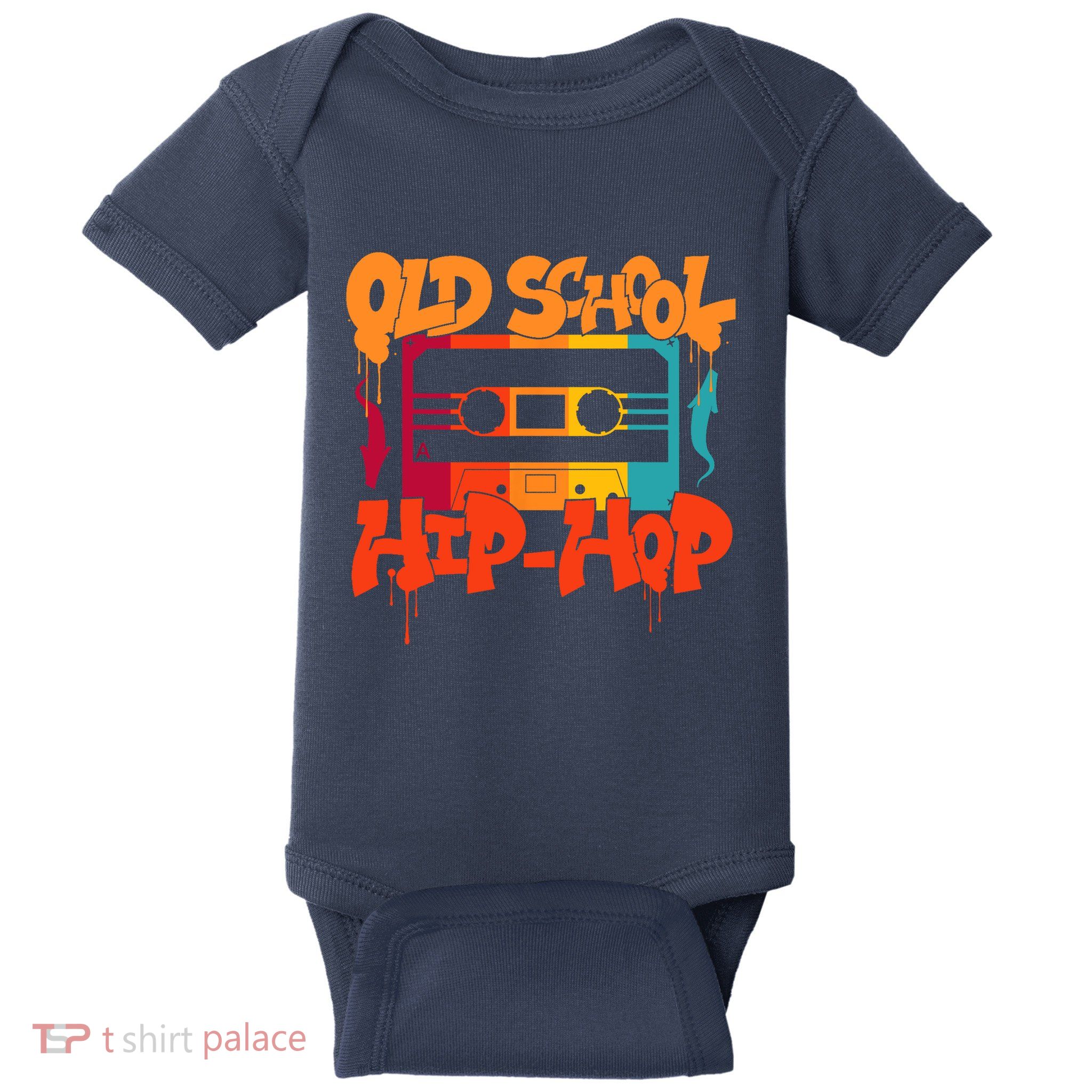 Retro Old School Hip Hop 80s 90s Graffiti Cassette Baby Bodysuit