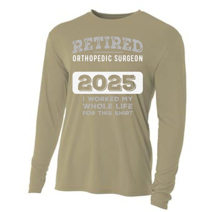 Retired Orthopedic Surgeon 2025 Funny Retirement Cooling Performance Long Sleeve Crew