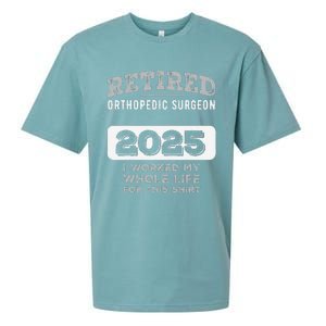 Retired Orthopedic Surgeon 2025 Funny Retirement Sueded Cloud Jersey T-Shirt