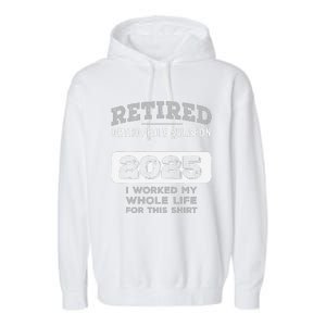 Retired Orthopedic Surgeon 2025 Funny Retirement Garment-Dyed Fleece Hoodie