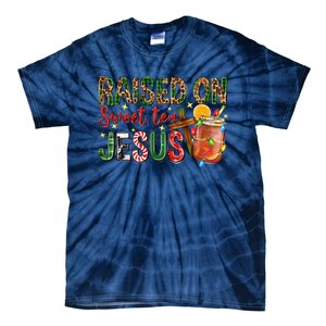 Raised On Sweet Tea Jesus Christmas Nativity Scene Christian Tie-Dye T-Shirt