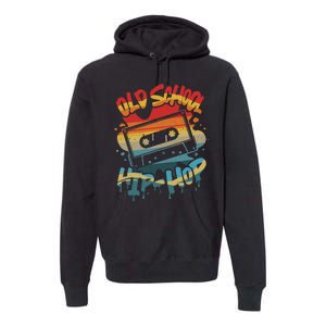 Retro Old School Hip Hop 80s 90s Graffiti Cassette Mixtape Premium Hoodie