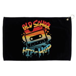 Retro Old School Hip Hop 80s 90s Graffiti Cassette Mixtape Grommeted Golf Towel