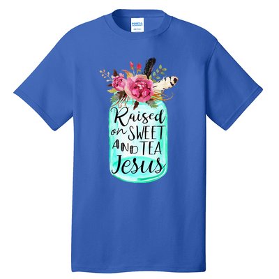 Raised On Sweet Tea And Jesus Tall T-Shirt