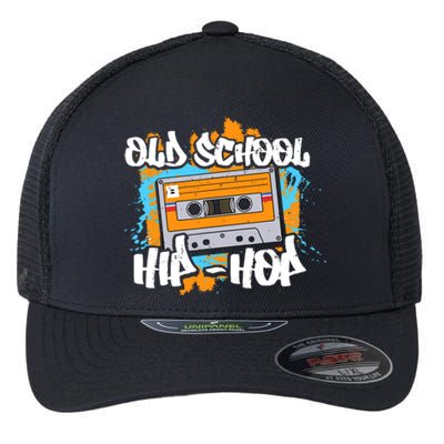 Retro Old School Hip Hop 80s 90s Graffiti Cassette Gift Flexfit Unipanel Trucker Cap