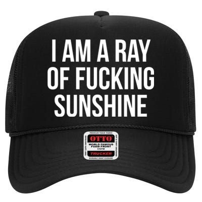 Ray Of Sunshine High Crown Mesh Back Trucker Hat