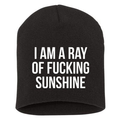 Ray Of Sunshine Short Acrylic Beanie