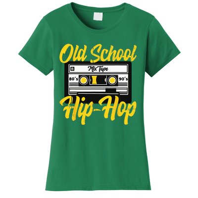 Retro Old School Hip Hop 80s 90s Mixtape Cassette Gift Women's T-Shirt