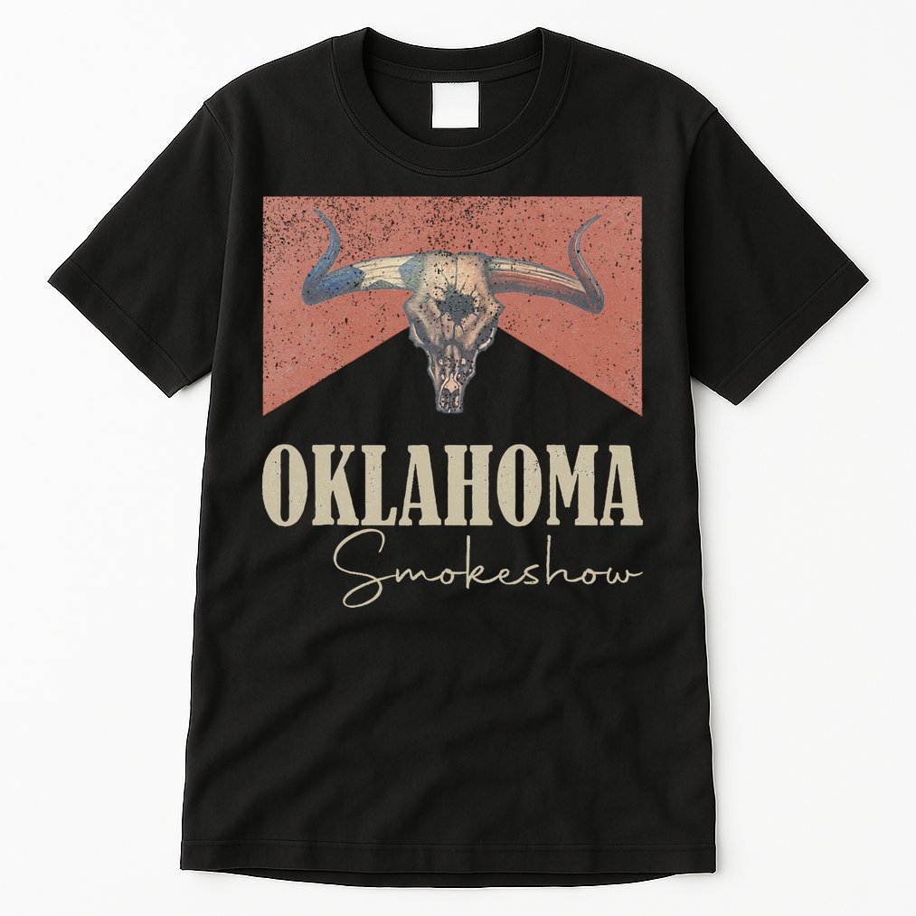 Retro Oklahoma Smokeshow Western Tall T-Shirt