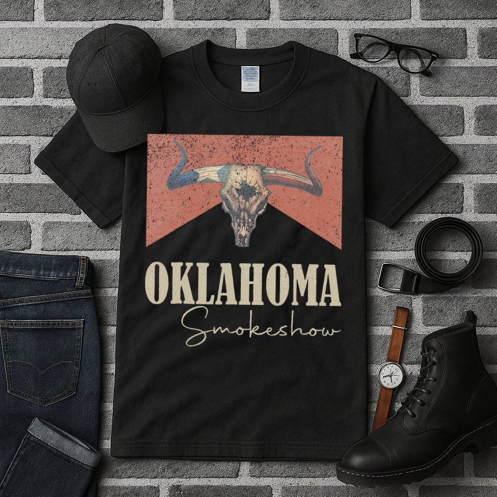 Retro Oklahoma Smokeshow Western Tall T-Shirt